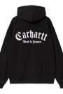 Hooded Onyx Script Sweat Negro