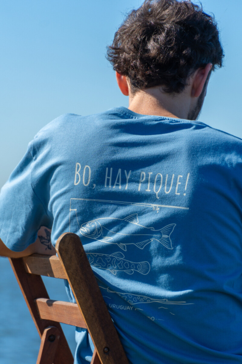 Camiseta Brixton - Hay Pique Azul Piedra