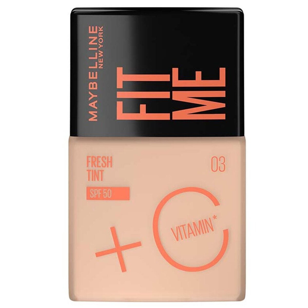 Base de Maquillaje Maybelline Fit Me Fresh Tint FPS50 + Vitamina C - Tono 03 