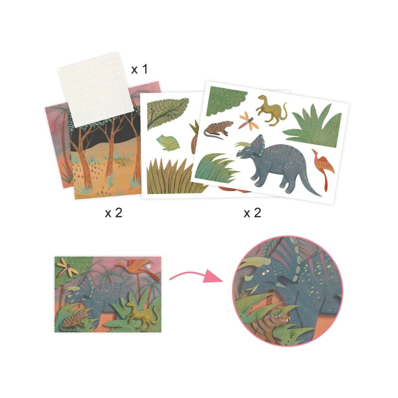Set de manualidades con 6 actividades diferentes 6-10 años - Dinosaurios Set De Manualidades Con 6 Actividades Diferentes 6-10 Años - Dinosaurios