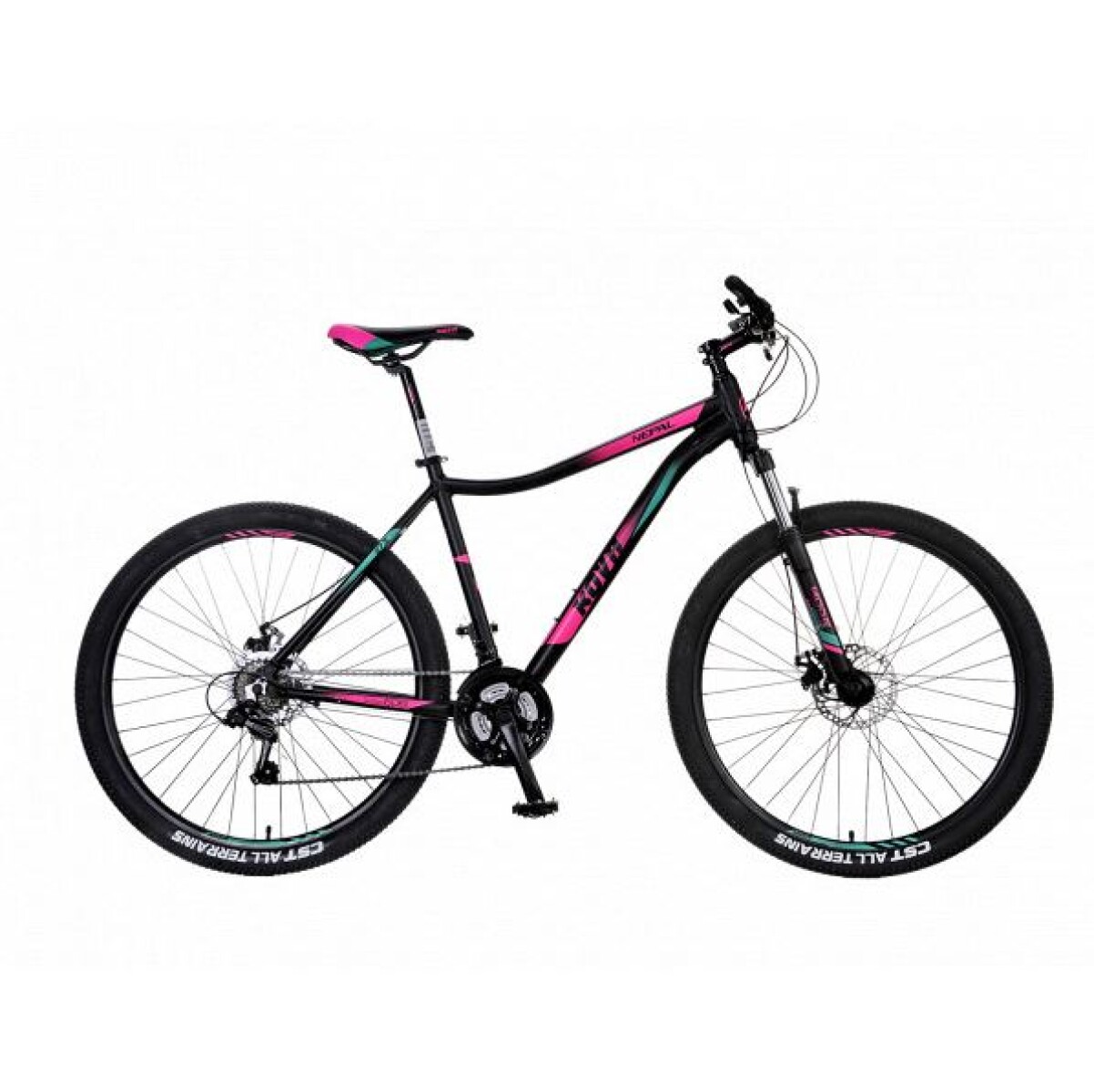 Bicicleta MTB Kova Nepal 27,5 Dama Talle M Negro Mate/Rosado 