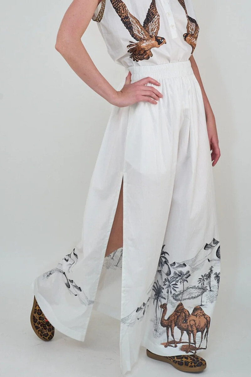FALDA MYSTIC BIRDS Blanco
