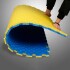 Piso Tatami X2 Goma Eva Encastrable 1x1m 2cm Gimnasio Niños Color Variante Azulamarillo
