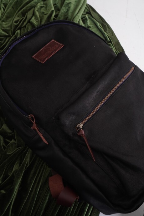 Mochila Moro Negro Blue Zip