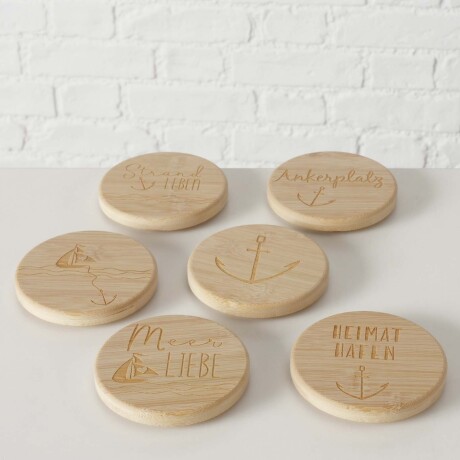 POSAVASOS SAILOR BAMBU NATURAL-BEIGE 2055381