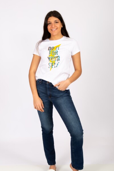 Remera Do it for Blanco