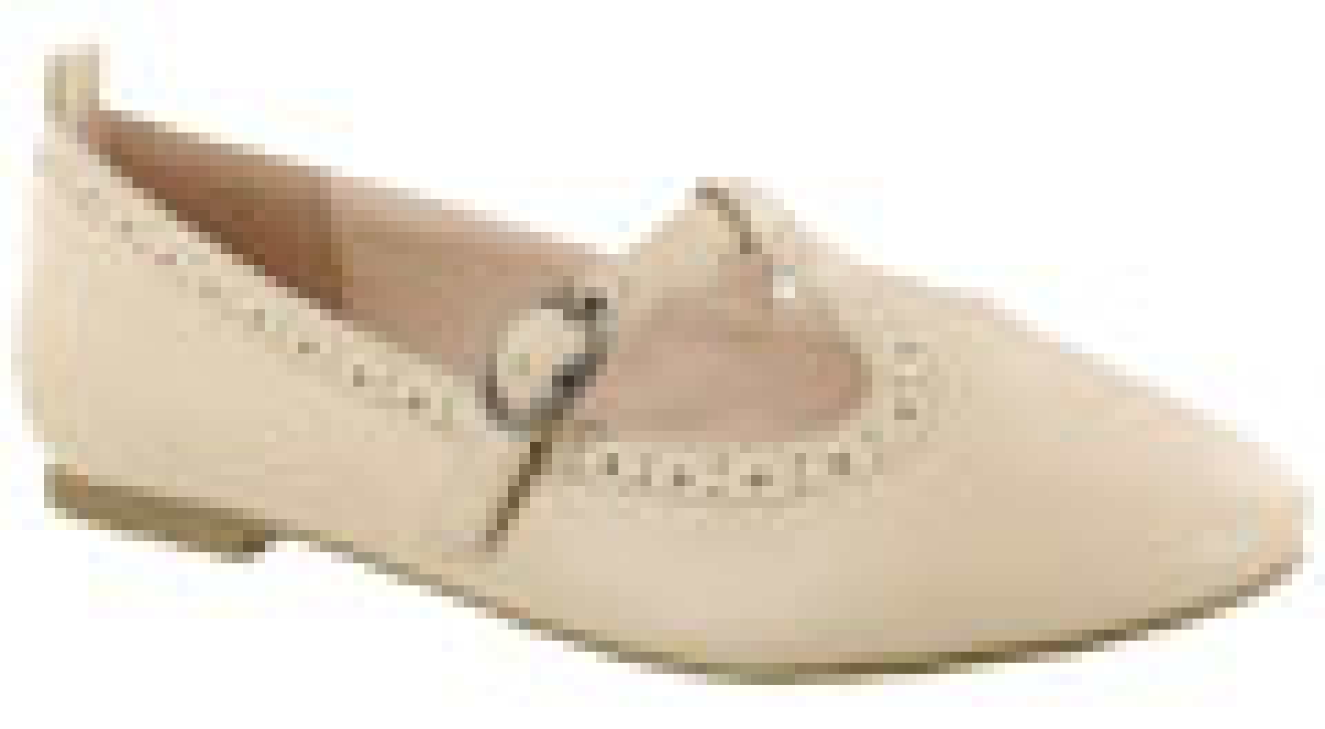 Balerinas de Niña Croco Kids Zapato - Beige 