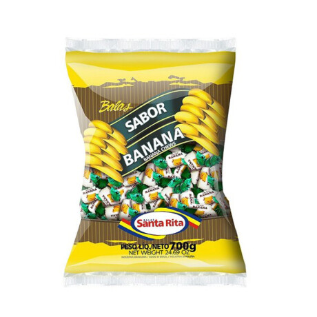 Caramelo SANTA RITA bolsa x120u 700grs Banana