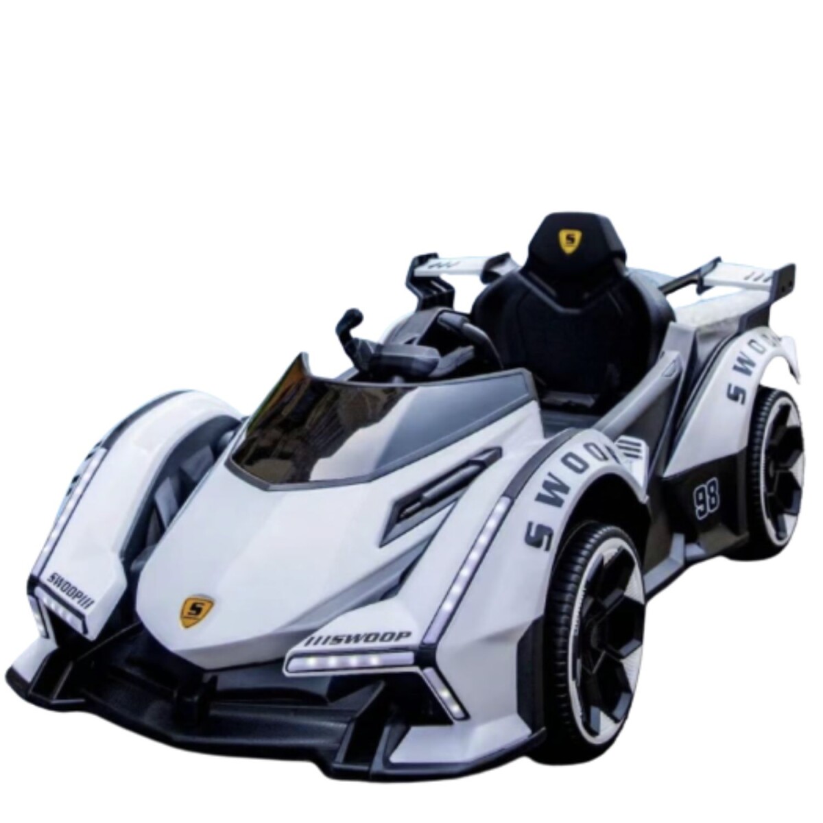 Auto de Carreras Infantil a Batería F1 - Blanco 