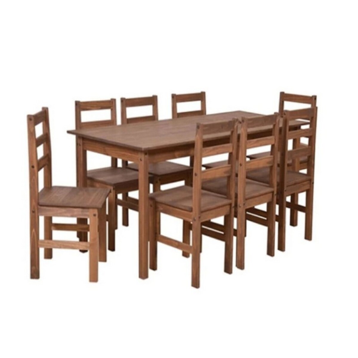 JUEGO DE COMEDOR 8 SILLAS CERA CORONA 