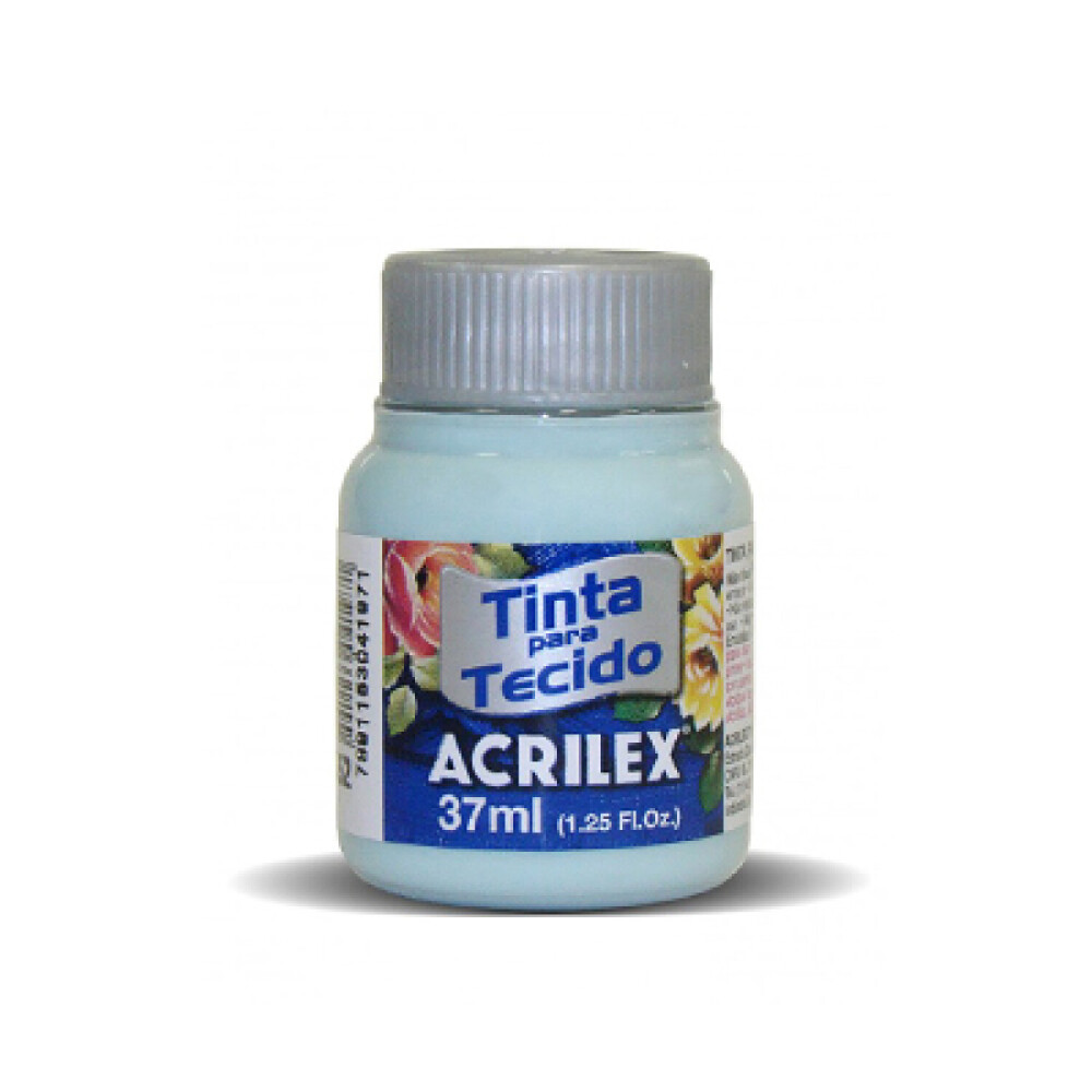 Pintura Para Tela 37 Ml. 552 Verde Glacial Acrilex #PINTURA PARA TELA ACRILEX 37 ML. 552 VERDE GLACIAL