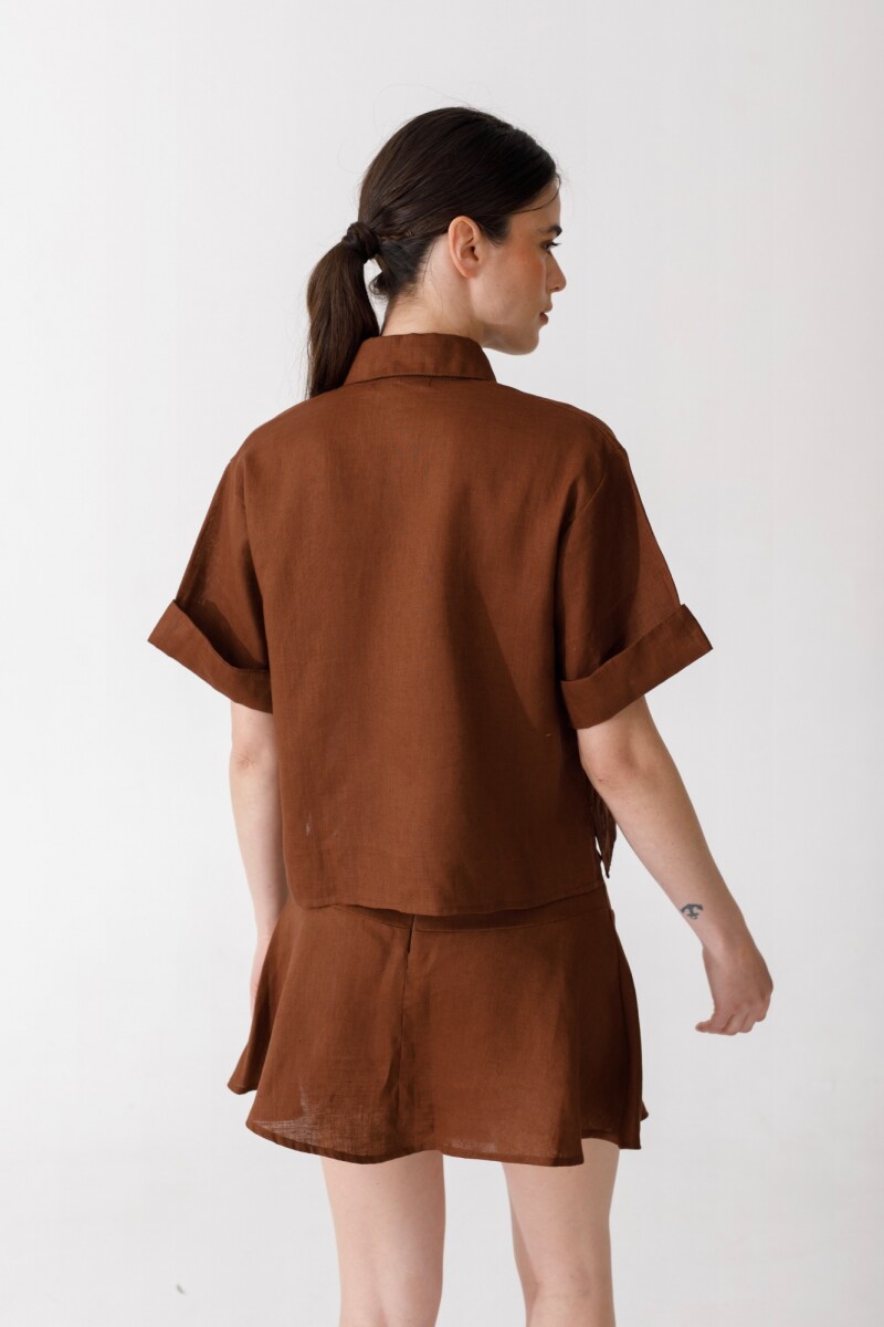 PRE VENTA BLUSA LUZ Chocolate