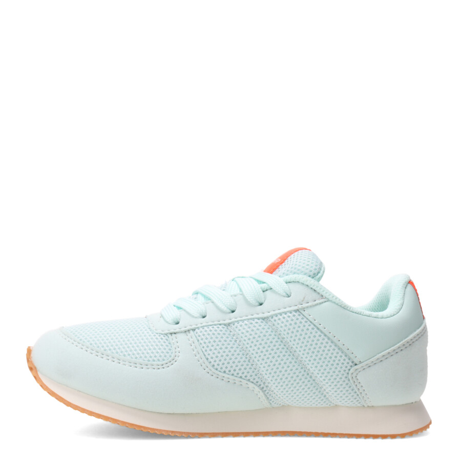 Championes Infantiles Topper T350 Mesh Verde Agua - Anaranjado