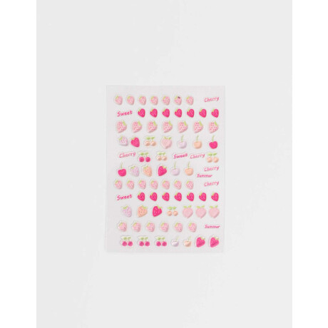 Mini Autoadhesivos Para Uñas Con Diseño De Frutas Para Nail Art Combinacion Multicolor
