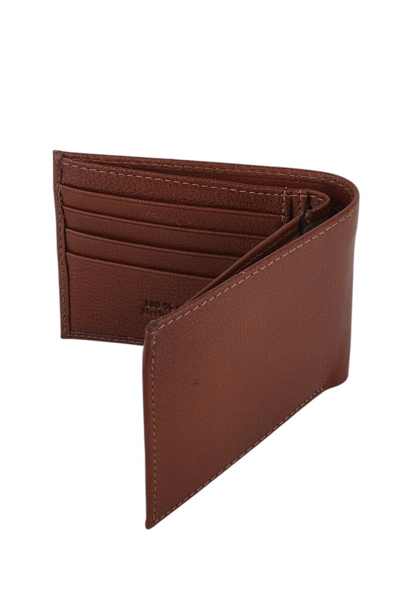 Billetera Clásica grande 100% Cuero Marrón