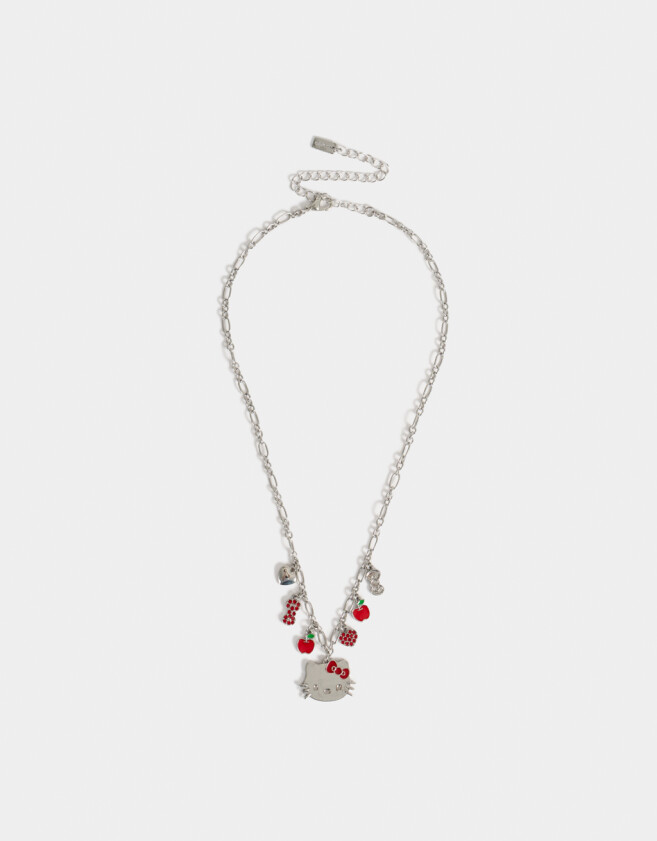 Collares Infantiles Licencias Collar Multicharm "hello Kitty" - Plateado