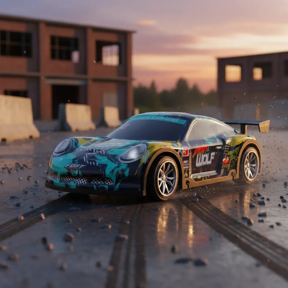 Auto Rc Deportivo Estampado Hace Drift / Derrape VERDE