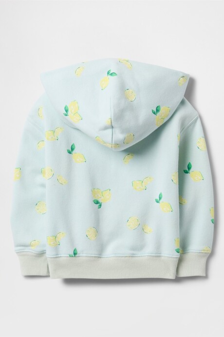 Buzo Canguro Con Cierre Logo Gap Toddler Niña Azul