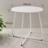 KFD01 Mesa Auxiliar Baja 44x44x46cm - Blanca