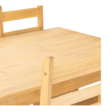 Juego De Comedor Lucia Plus 6 Sillas Madera Natural
