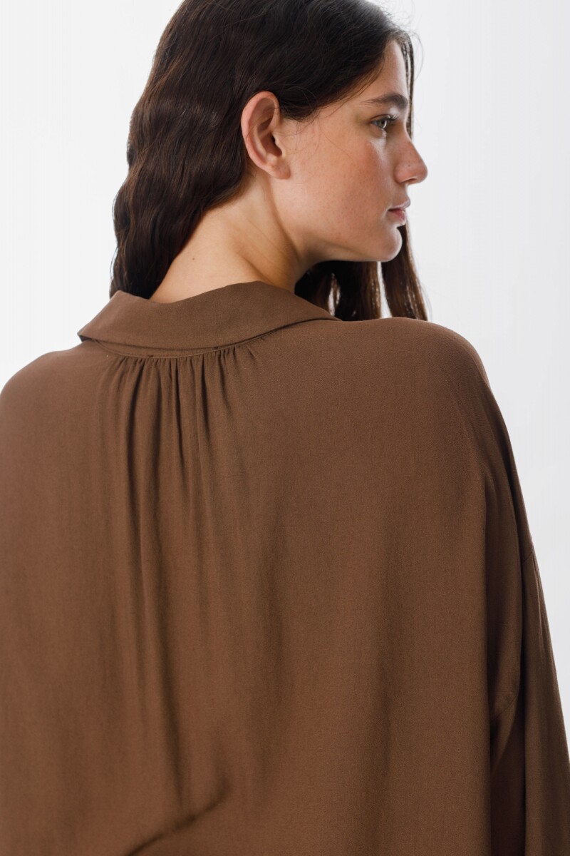 Camisa Botanica Chocolate