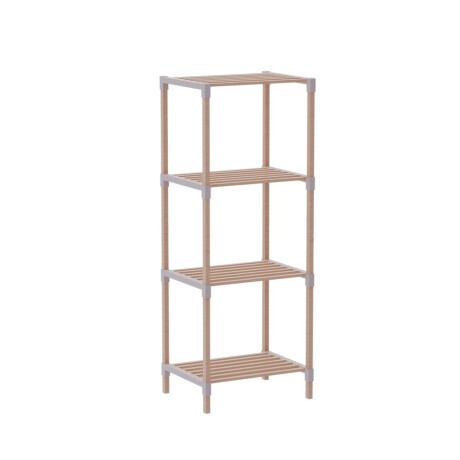 Estantería 4 Niveles 116X65X30Cm Madera Universo Binario NATURAL