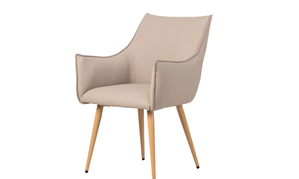 Butaca BRUNA en PU Beige