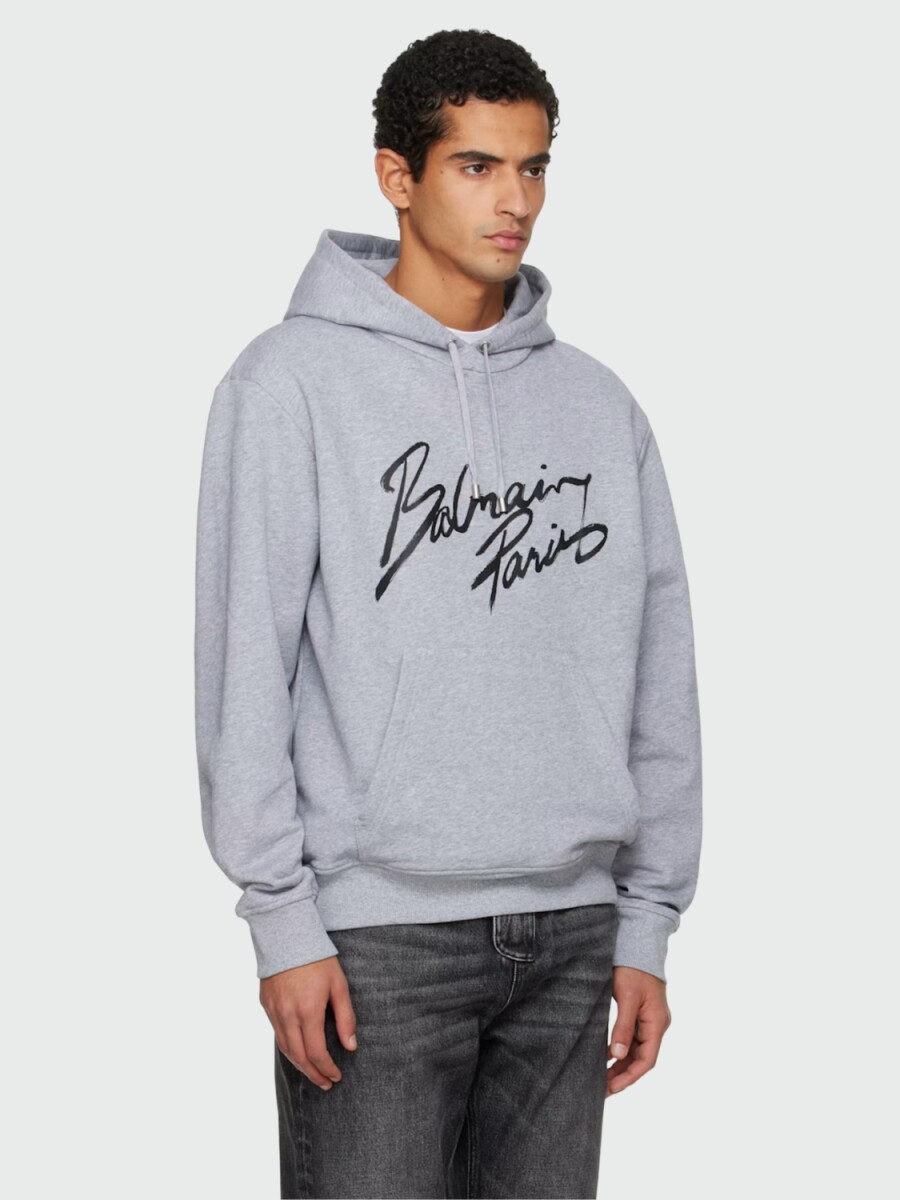 BALMAIN - Buzo con Capucha y estampado 