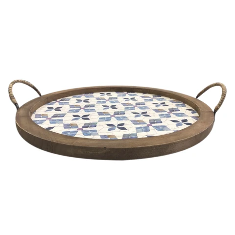 Bandeja Desayunador Madera con Asas 40 cm U