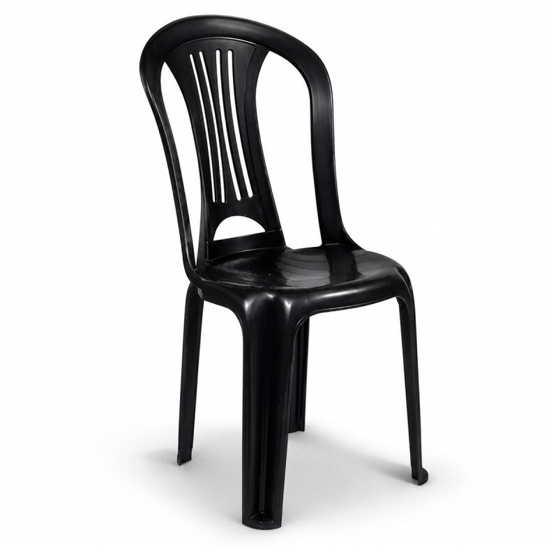 Silla Plastico Negra Mor Reforzada 140 Kg Apilable Silla Plastico Negra Mor Reforzada 140 Kg Apilable