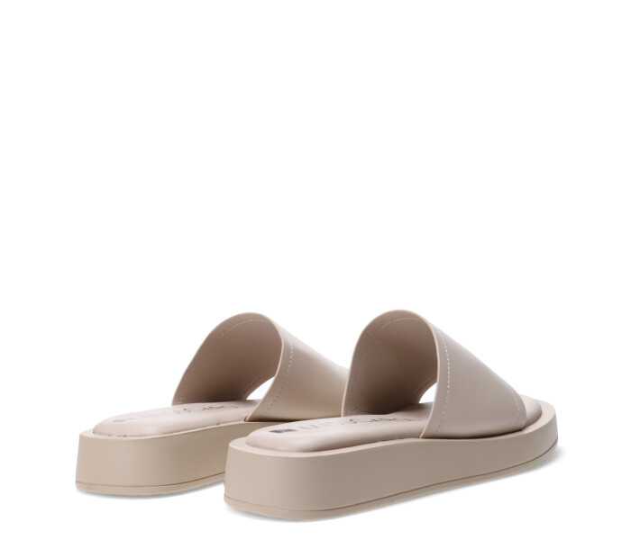 Sandalia DALIA con tira frontal Beige