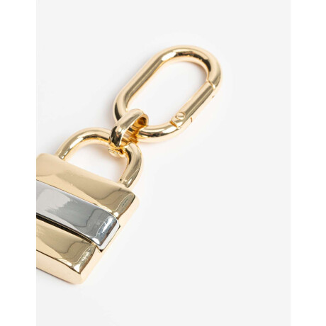 Llavero Y Bag Charm De Candado Combinacion Bicolor