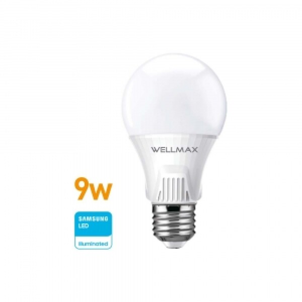 Lampara Led Standard 9W - E27 Luz Cálida Wellmax Lampara Led Standard 9W - E27 Luz Cálida Wellmax