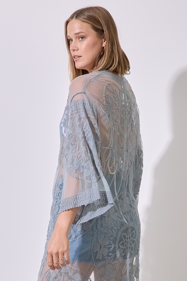 Kaftan Bordado GRIS