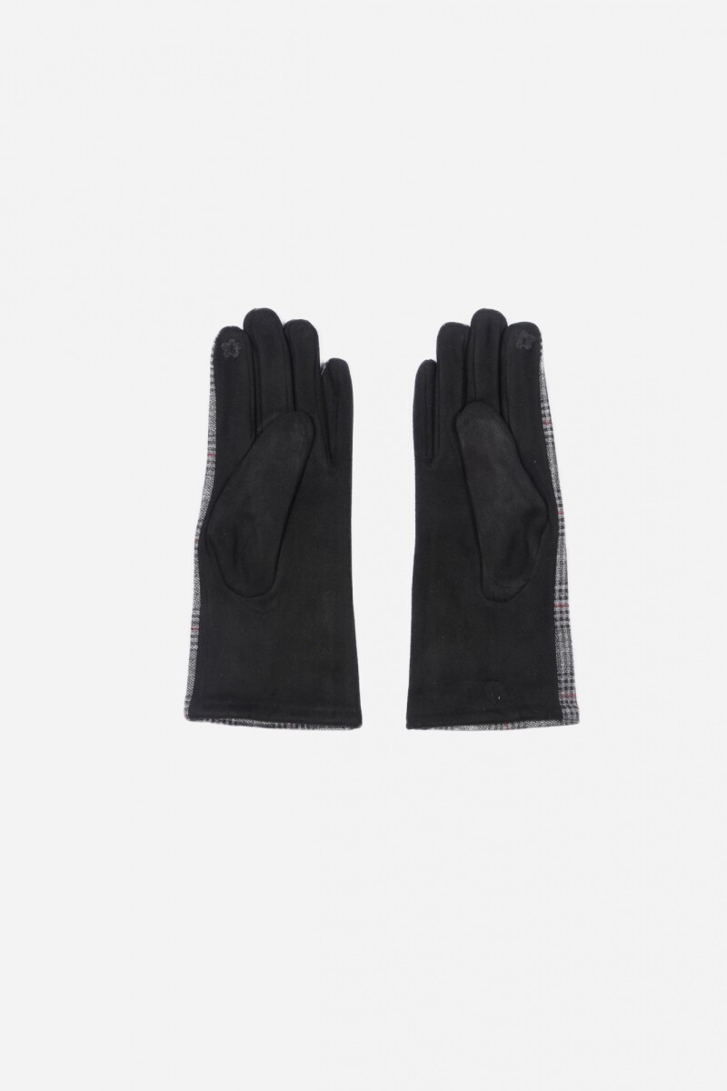 Guantes cuadrille con botones negro