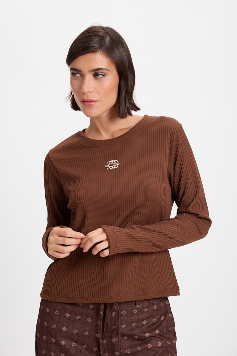 Remera Piel Chocolate