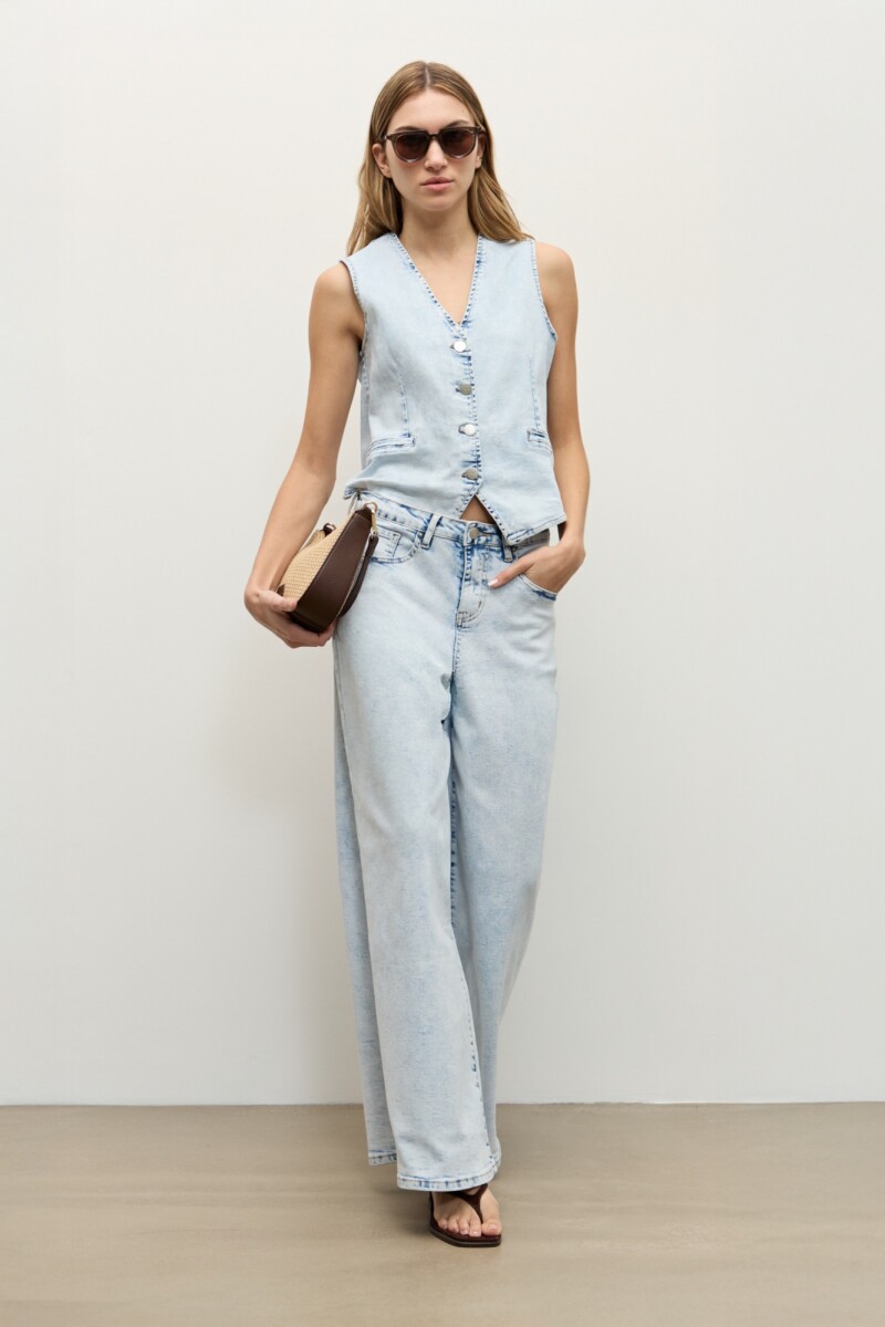 Jean wide leg Olivia - jean claro 