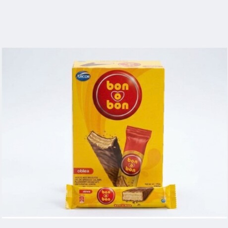 BARRITA OBLEA BON O BON 30GRS (DISPLAY 20PCS) CHOCOLATE NEGRO