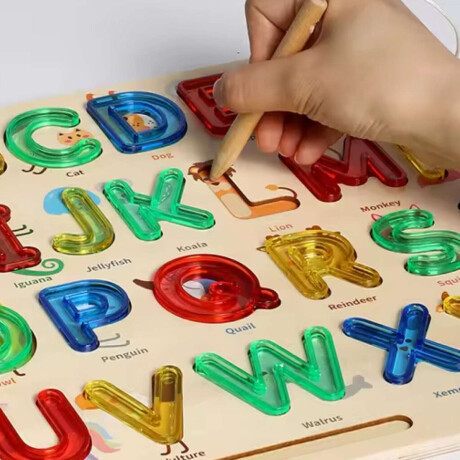 Juego De Piezas Encastrables Abecedario
