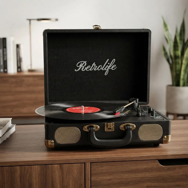 Tocadiscos Bandeja Para Vinilos Bluetooth Con Parlantes R609 BANDEJA VINILO R609 C/BLUETOOTH Y PARLAN