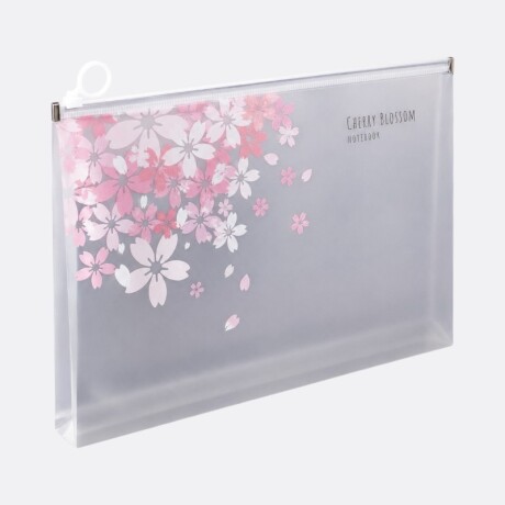 Carpeta Sobre Floreado Transparente A4 Flores Grandes