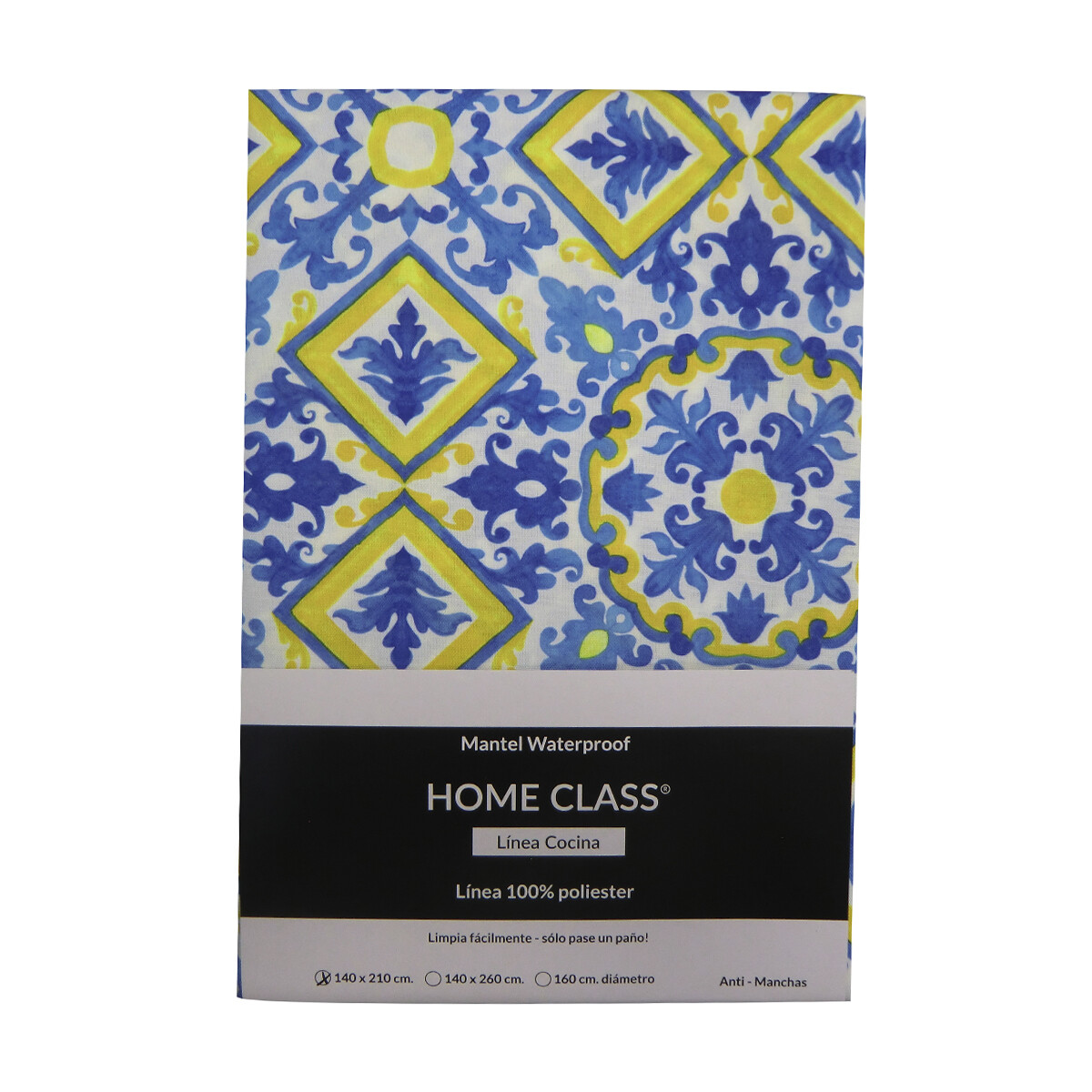 Mantel Waterproof Home Class 140 x 210 cm - 3658 AZULEJO AZUL 