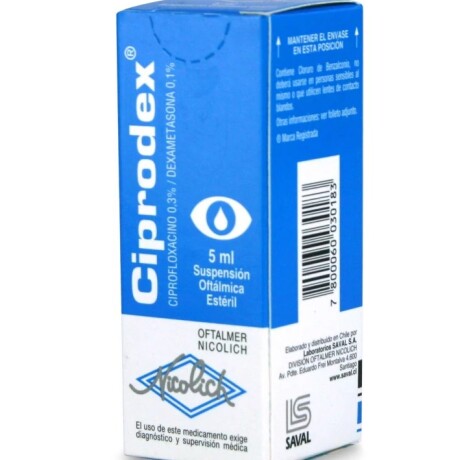 Ciprodex Suspensión Oftálmica 5ml Ciprodex Suspensión Oftálmica 5ml