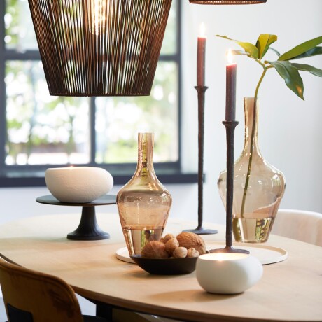 CANDELABRO SMALL CERAMICA NATURAL-BEIGE ALKA