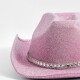 Gorro Cowboy Brilloso Rosa
