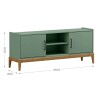Rack Milao 2 Puertas Green Freijo 2917 Rack Milao 2 Puertas Green Freijo 2917
