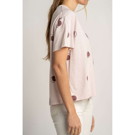 Remera Algodon Lunares Rosa Rosa