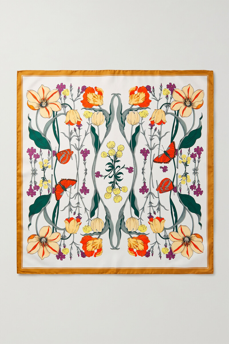 FOULARD FLORES NATURAL