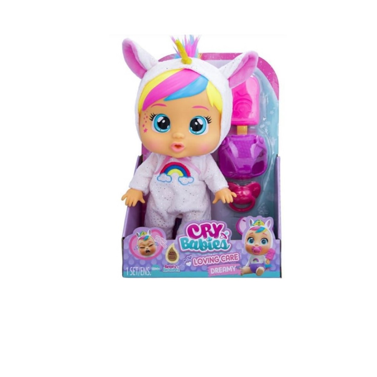 Muñeca Cry Babies Loving Care Fantasy - DREAMY 