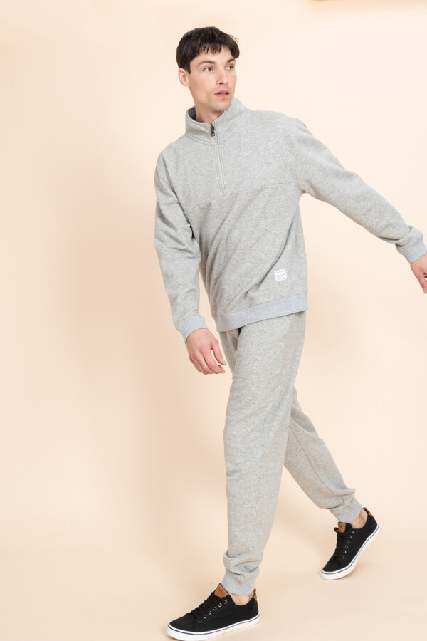 Pantalón deportivo con puño Gris